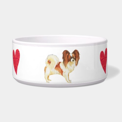 I Love my Papillon Bowl