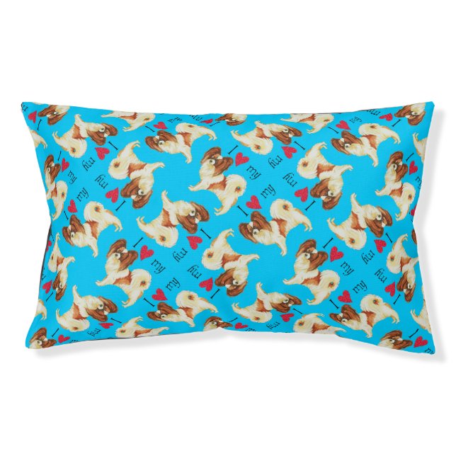 I Love my Papillon Pet Bed (Front)