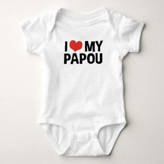 I Love My Papou Baby Bodysuit