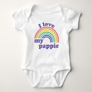 I Love My Pappie - Cute Rainbow Baby Bodysuit