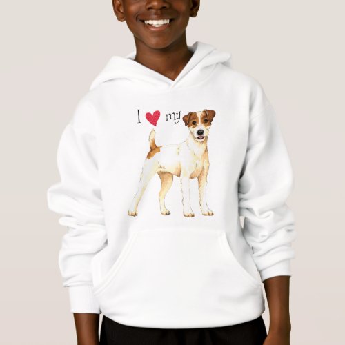 I Love my Parson Russell Terrier Hoodie