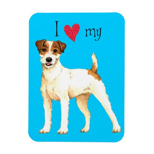 I Love my Parson Russell Terrier Magnet