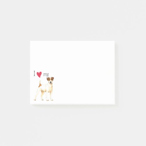 I Love my Parson Russell Terrier Post_it Notes