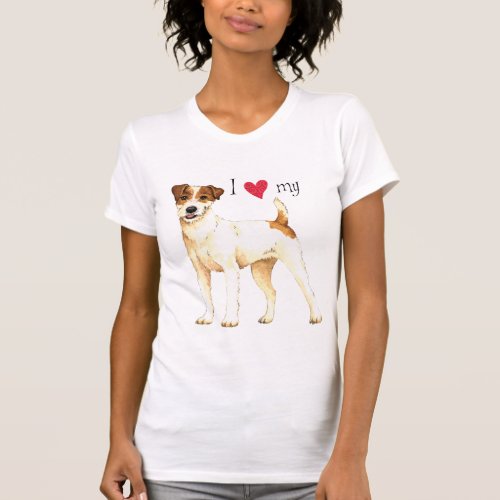 I Love my Parson Russell Terrier T_Shirt