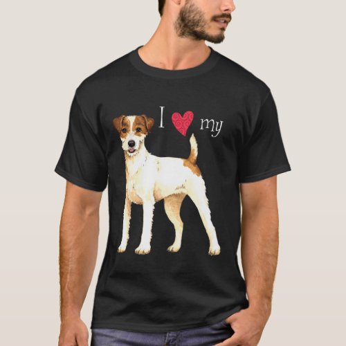 I Love my Parson Russell Terrier T_Shirt