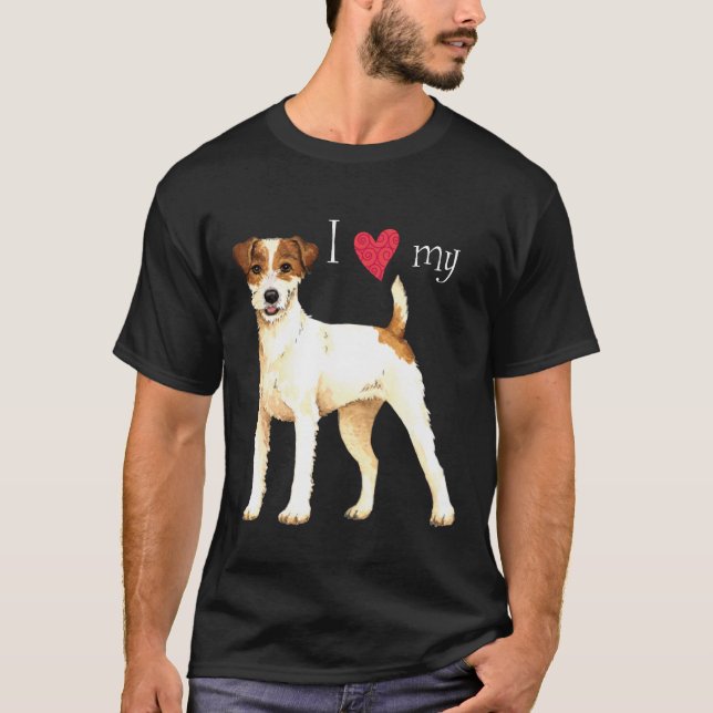 I Love my Parson Russell Terrier T-Shirt (Front)