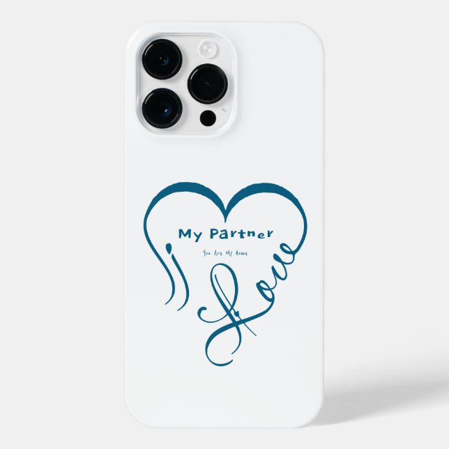 I Love My Partner - You Are My Home Throw Pillow iPhone Case (Back)