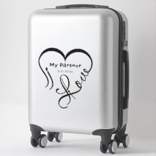 I Love My Partner - You Are My Home Throw Pillow Sticker