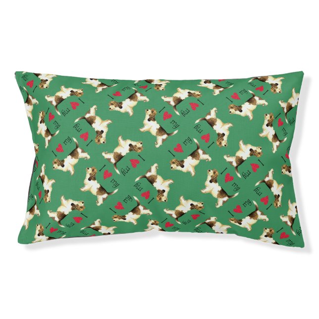 I Love my PBGV Pet Bed (Front)