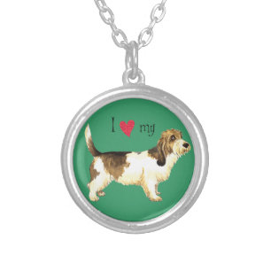 I Love my PBGV Silver Plated Necklace