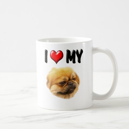 I Love My Pekingese Coffee Mug