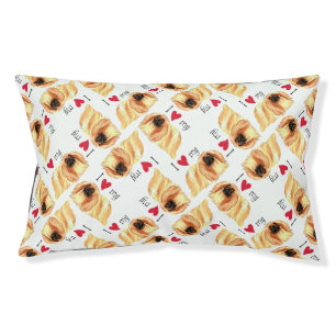 I Love my Pekingese Pet Bed
