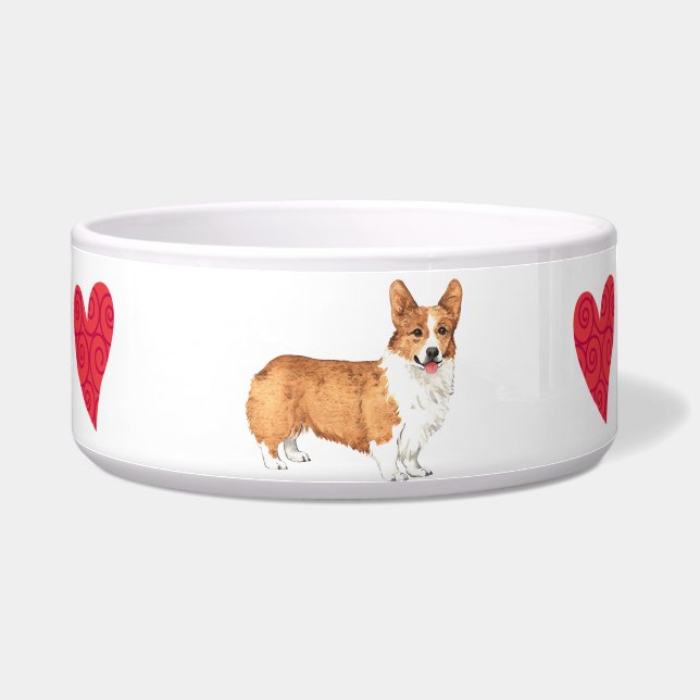 I Love my Pembroke Welsh Corgi Bowl (Right)