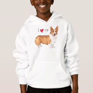 I Love my Pembroke Welsh Corgi Hoodie