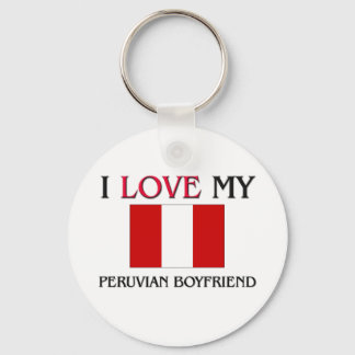 I Love My Peruvian Boyfriend Keychain