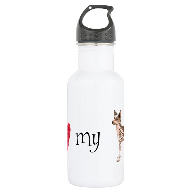 I Love my Peruvian Inca Orchid Water Bottle (Front)