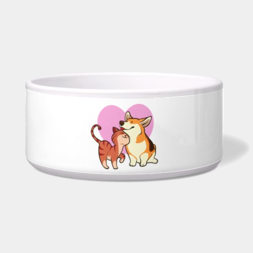 I Love My Pet  Cat and Dog Lover Bowl