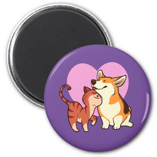 I Love My Pet  Cat and Dog Lover Magnet