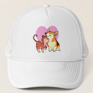 I Love My Pet   Cat and Dog Lover Trucker Hat