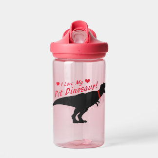 I Love My Pet Dinosaur Water Bottle
