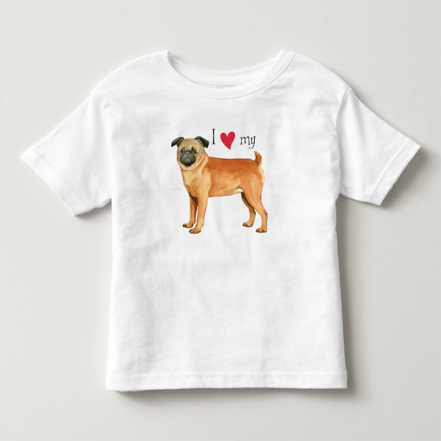 I Love my Petit Brabancon Toddler T-shirt (Front)