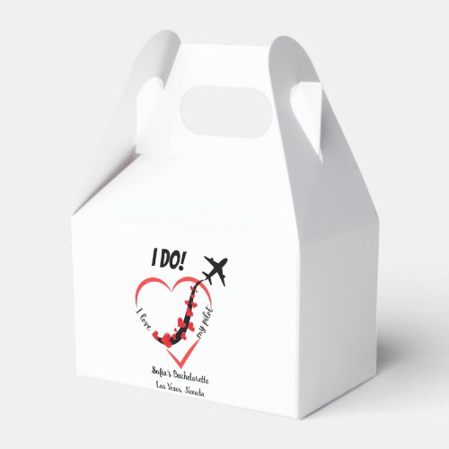 I Love My Pilot Bachelorette weekendPersonalized Favor Boxes