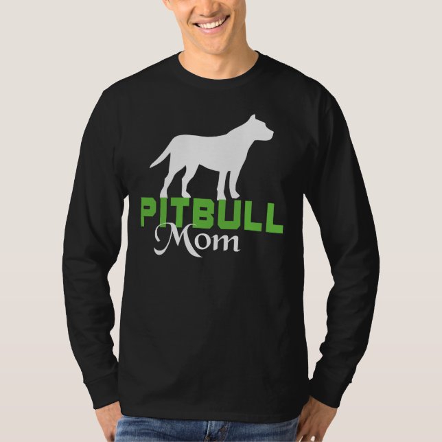 I Love My Pit Bull Mom Scoop T-Shirt (Front)