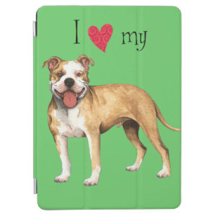 I Love my Pit Bull Terrier iPad Air Cover