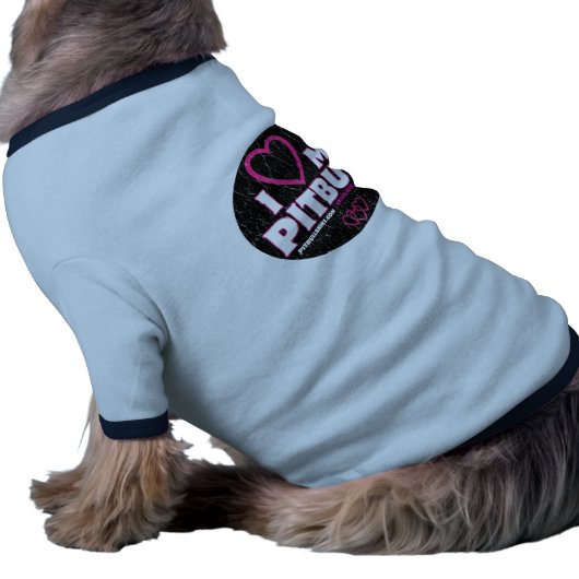 I LOVE MY PITBULL Circle Of Love T-Shirt (Side)