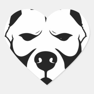 I LOVE MY PITBULL PIT BULL pet dog breed Heart Sticker