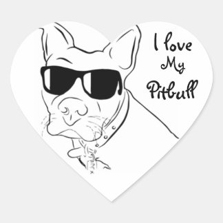 I love My Pitbull Stickers