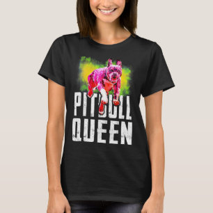 I Love My Pittie Rescue Pittie Mom Pitbull Queen A T-Shirt