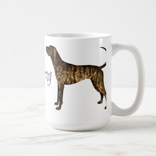 I Love my Plott Hound Coffee Mug (Right)
