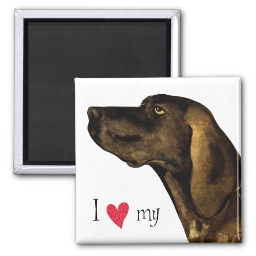 I Love my Plott Hound Magnet