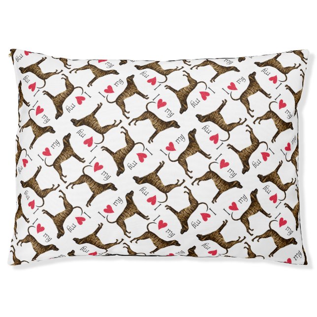 I Love my Plott Hound Pet Bed (Front)