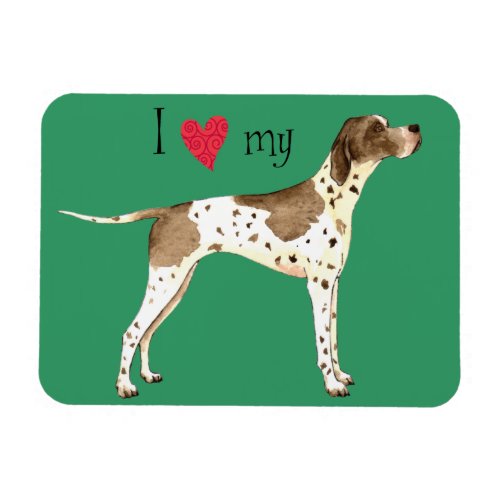 I Love my Pointer Magnet