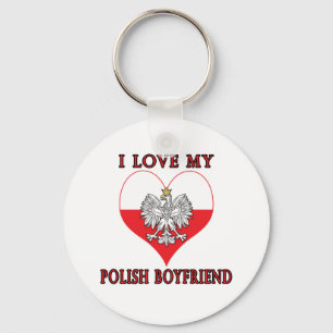 I Love My Polish Boyfriend Keychain