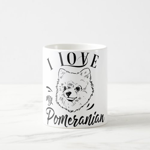 I Love My Pomeranian   Coffee Mug