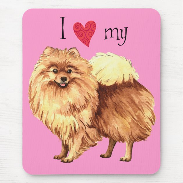 pomeranian mouse pad