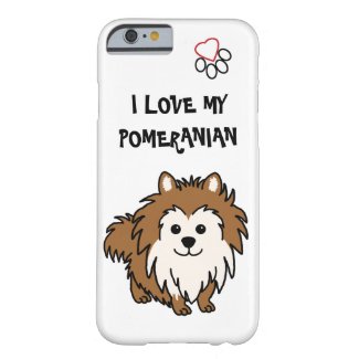 I Love My Pomeranian Phone Case