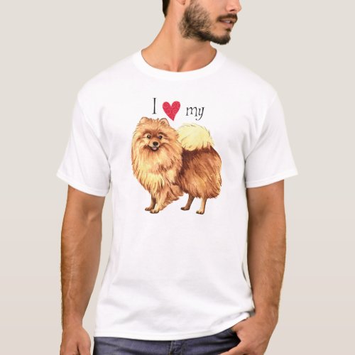 I Love my Pomeranian T_Shirt