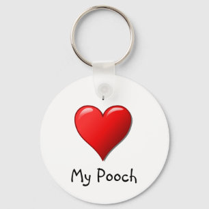 I love My Pooch Keychain