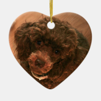 I love my Poodle Ceramic Ornament
