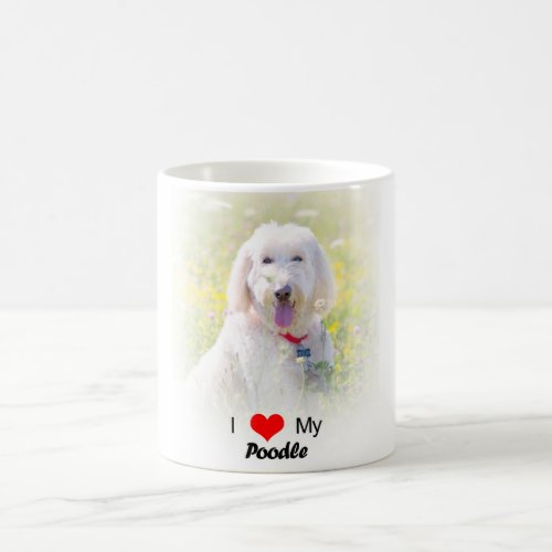 I Love My Poodle Heart Coffee Cup Mug 11 oz