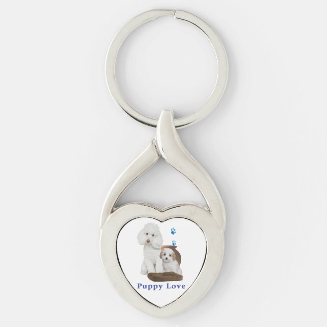 I love my Poodle Keychain (Front)