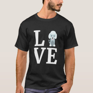 I Love My Poodle Poodle Gif Dog T-Shirt