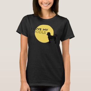 I love my poodle yellow T-Shirt
