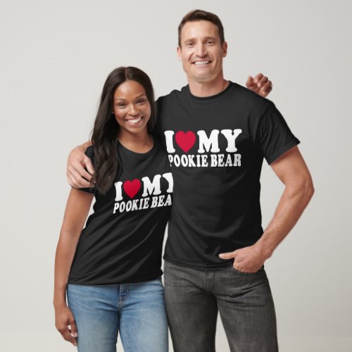 I Love My Pookie BearRed Hot Heart My Pookie Bear T_Shirt