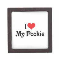 I Love My Pookie Heart Sticker