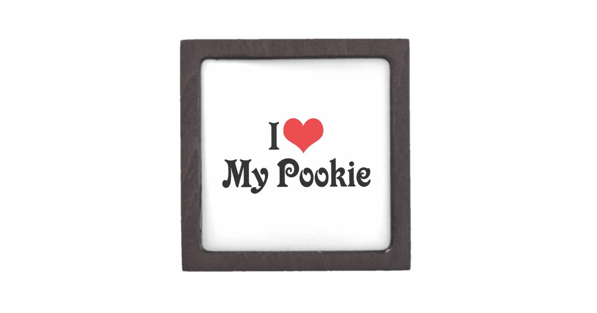 I Love My Pookie Heart Sticker
